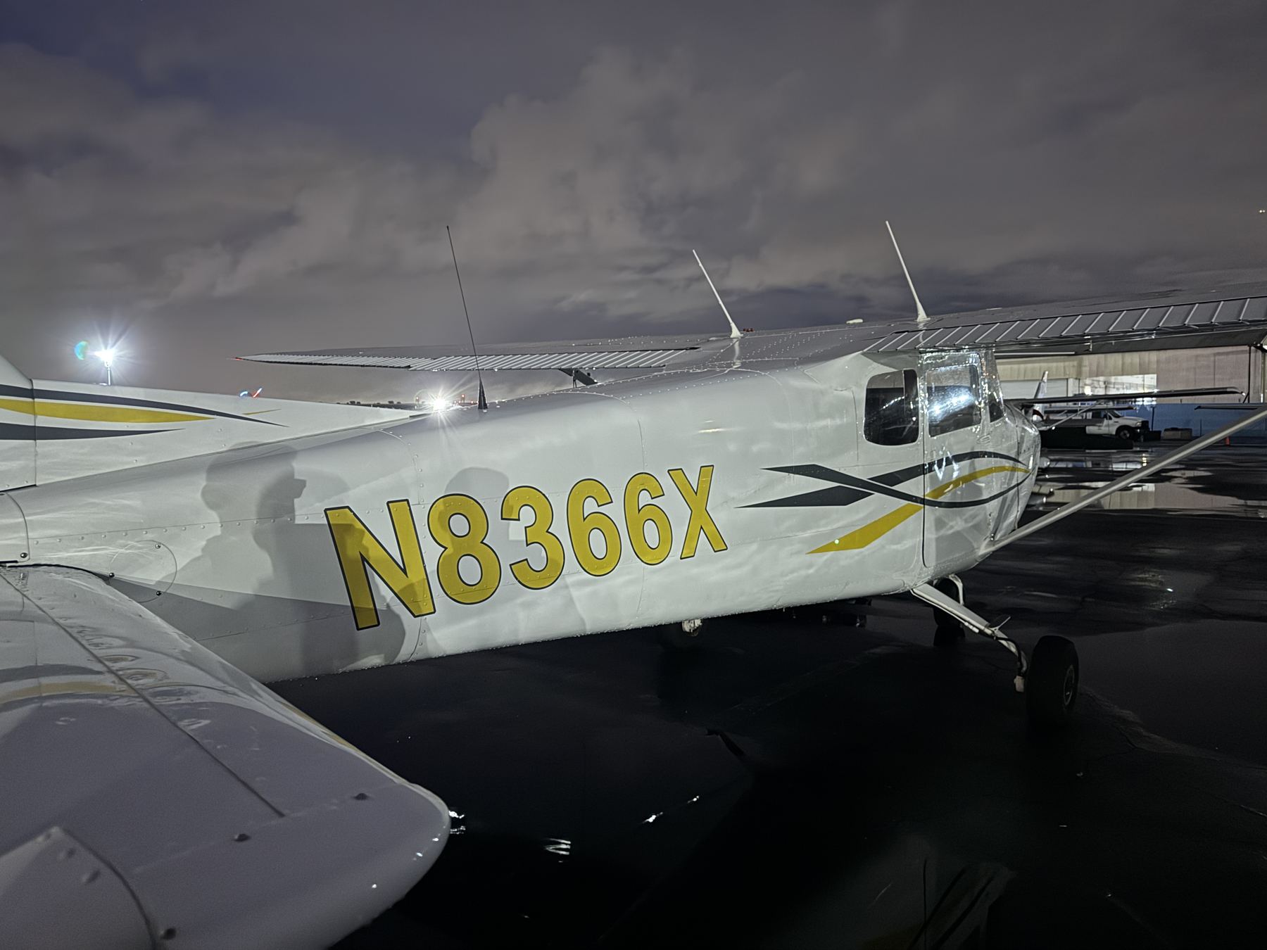 N8366X fuselage and registration